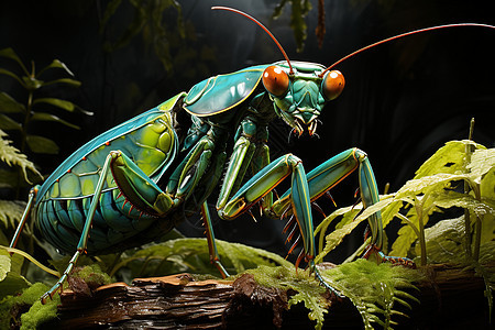 生态世界的的螳螂图片
