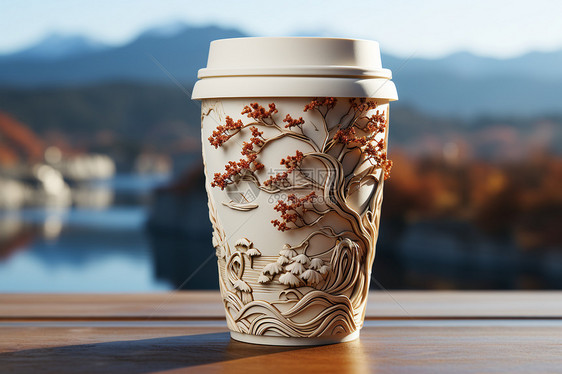 设计感的咖啡杯图片