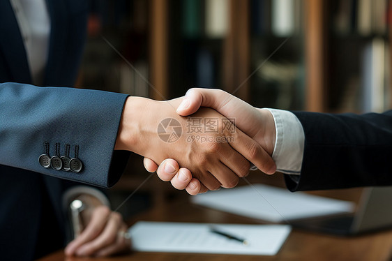 合作伙伴的握手图片