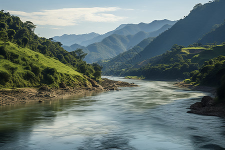 翠柏山涧的美丽景观图片