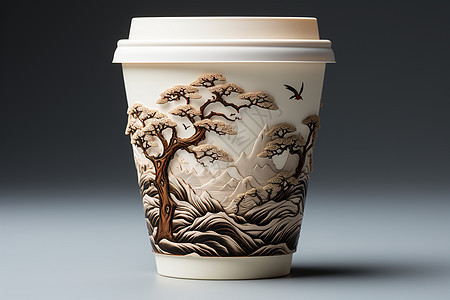 茶艺风格的杯子图片