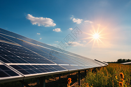 太阳能壁灯环保的光伏发电板背景