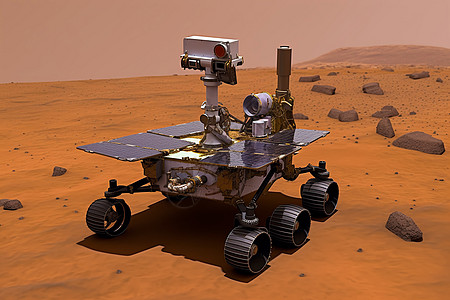 火星的无线电探索车图片
