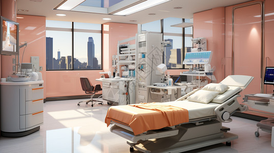 现代科技发展的医院病房图片