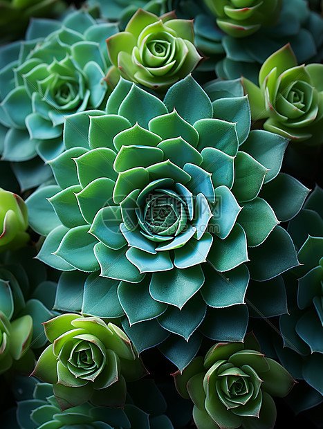 绿色的多肉植物图片