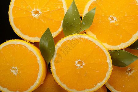 鲜橙的果肉图片