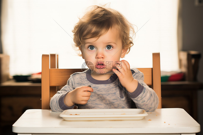 吃饭的儿童图片