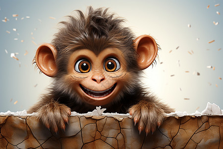 3D的可爱猴子图片