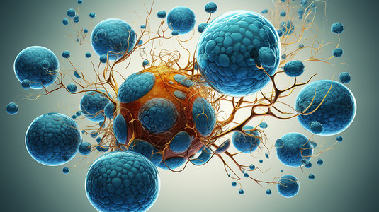 立体的生物体细胞高清图片