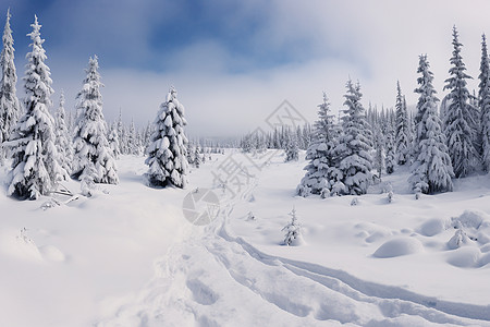 雪山秘境背景图片