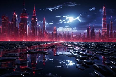 未来城市的幻影图片