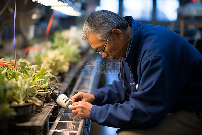 培育植物的科学家图片