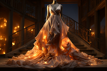 美丽的晚礼服女性背景图片