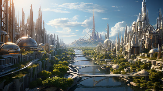 科幻的城市图片