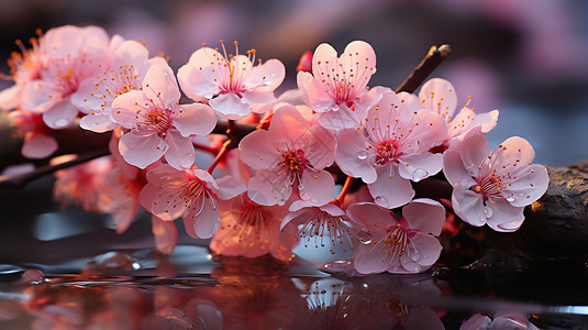 盛开的美丽桃花图片