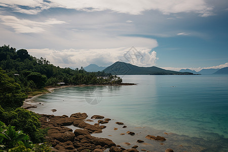 美丽的泻湖风景图片