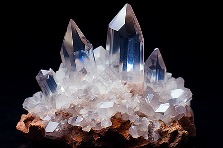透明的水晶矿物质图片