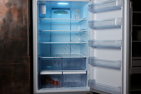室内空旷的冰箱背景图片