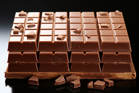 可口的巧克力甜品背景图片
