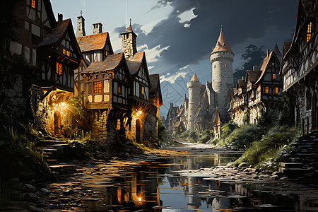 幻境中的中世纪城堡图片