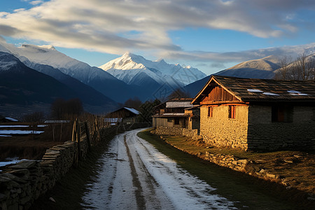 乡村的住宅房屋图片