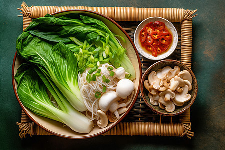 美食蔬菜拼盘背景图片