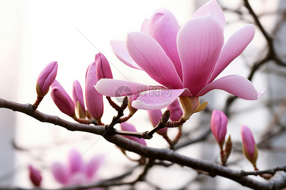木兰花绽放的美丽图片
