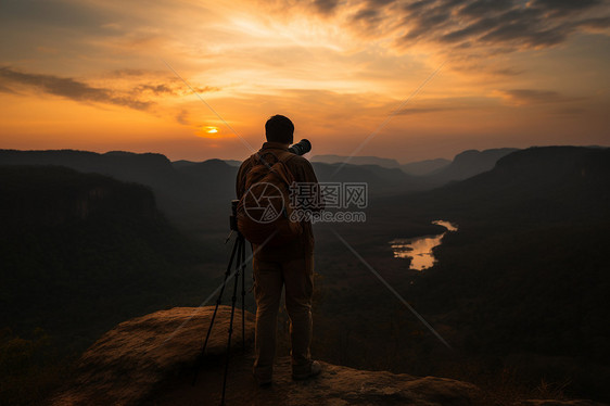 山顶风景的师图片