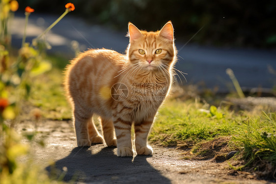 夏日里的小猫咪图片