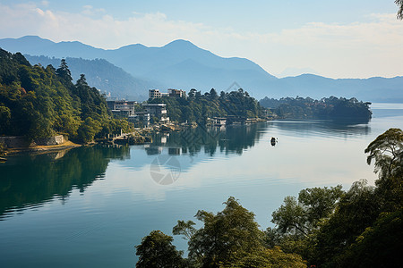 美丽的湖景山水图片