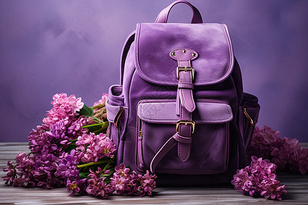 时尚的紫色背包图片