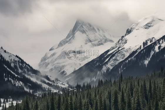 雪山风景图片