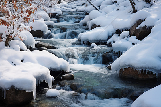 冰雪与寒冷的自然景观图片