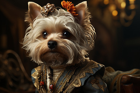 狗狗玩具皇冠拍照背景图片