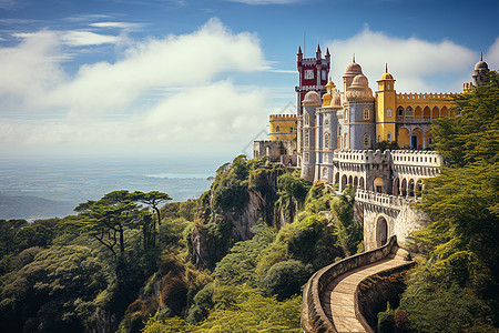 欧洲城市的仙游城堡建筑图片