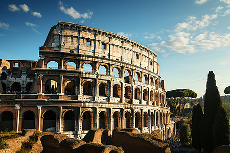 壮观建筑的古罗马竞技场图片