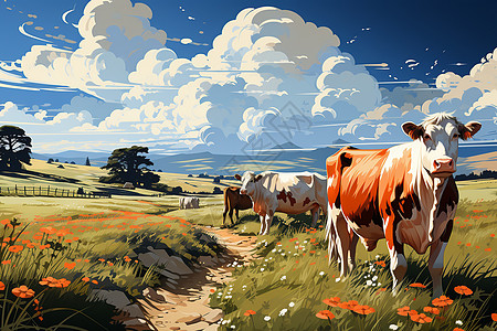 乡村农业的畜牧业图片