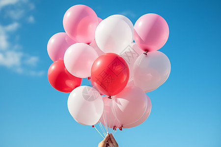 浪漫的空中气球图片