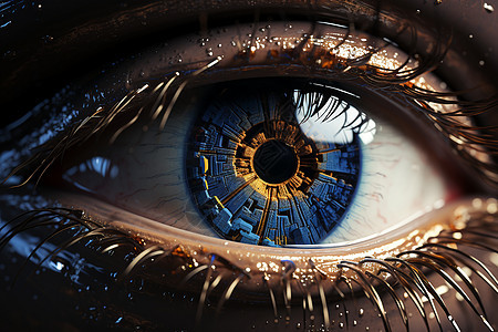 人眼科技探索背景图片