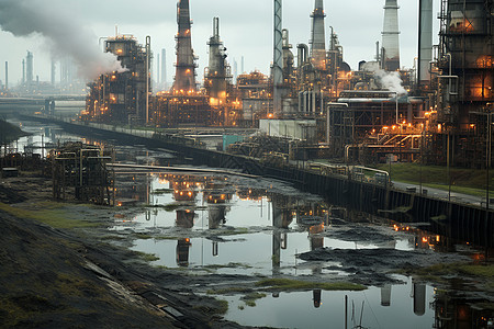 工业石油化工厂图片