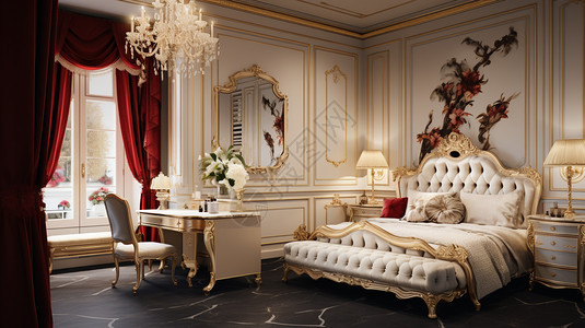 古典欧洲风卧室图片