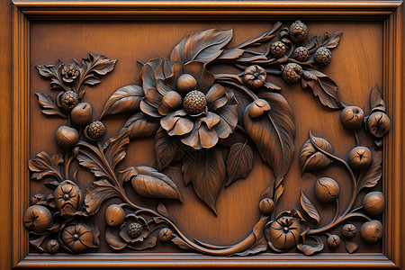 花卉框复古手工艺术品背景