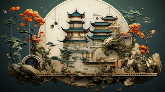 中国古园林建筑图片