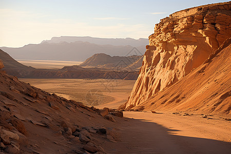 沙漠中的彩绘世界图片
