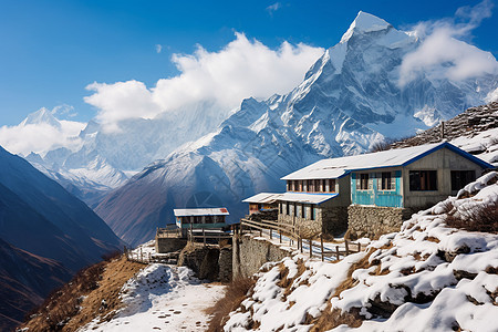 神奇的雪山风景图片