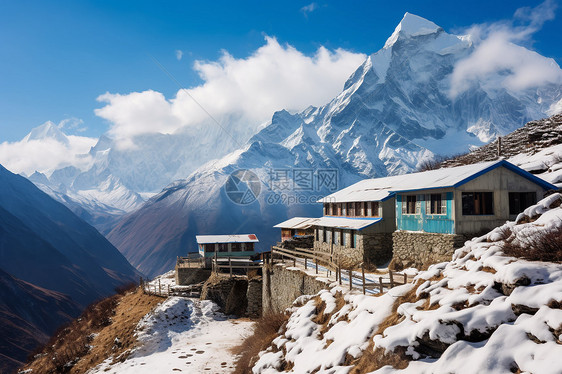 神奇的雪山风景图片