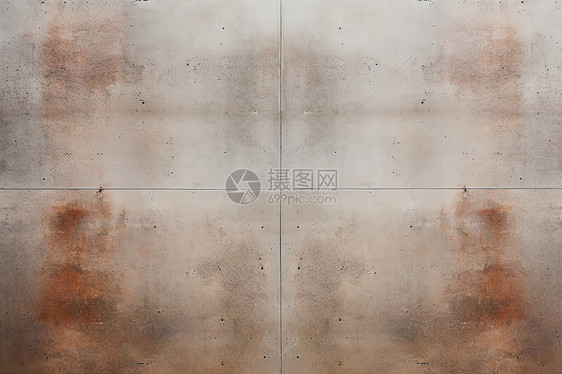 锈迹斑斑的水泥墙壁图片