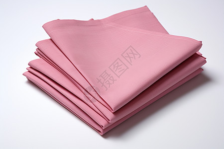堆放的粉色餐巾图片