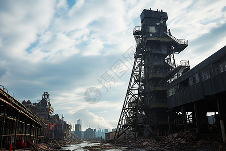 工业矿山中的矿山景观图片