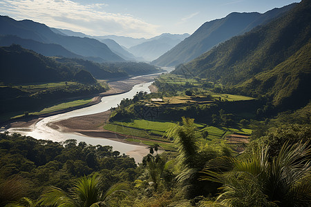 诗意山水山水诗意背景